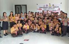 Sambangi Lokasi Perkemahan, Kasat Binmas Polres Minsel Berikan Materi