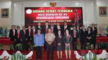 Kapolda Sulut Hadiri Sidang Senat Terbuka Dies Natalis Ke-61 Fakultas Hukum Universitas Sam Ratulangi