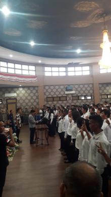 Sehan Lantik Sangadi PAW dan Anggota BPD di 7 Kecamatan