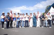 Kedatangan Kapal Pesiar RMS Queen Mary 2, Disambut Pemkot Bitung dan Masyarakat