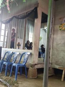 Personel Bhabinkamtibmas Sampaikan Pesan Kamtibmas