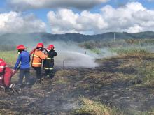 Satu Hari, Empat Titik Lahan Gambut di Minahasa Terbakar