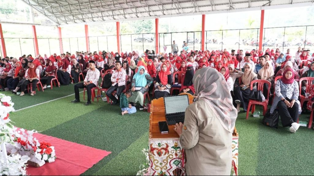 Kepla Dispendikbud saat memberikan sambutan.